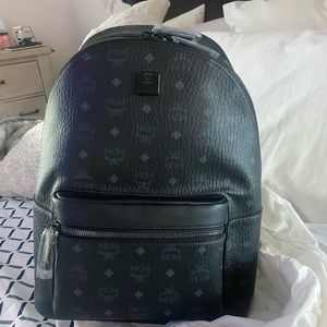 NWT MCM Stark Visetos black backpack